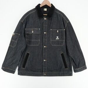 State Property Denim Jacket‎ Mens 2XL Corduroy Collar Rocawear Hip Hop 2000s